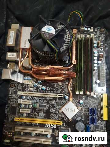 Материнская плата 775 с E5430 и 8гб Ступино - изображение 1