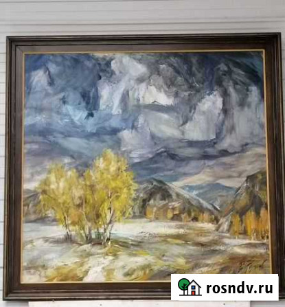Картина маслом на холсте большая Ханты-Мансийск - изображение 1