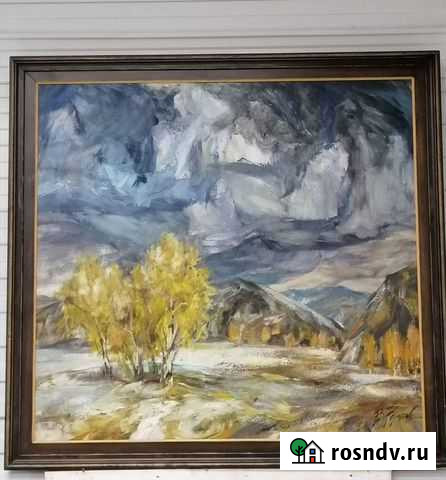 Картина маслом на холсте большая Ханты-Мансийск - изображение 1