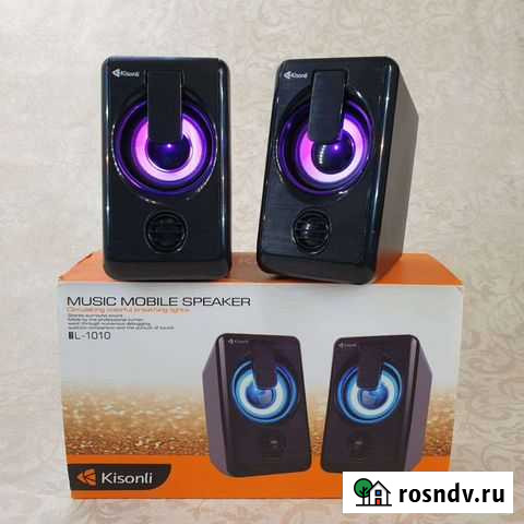 Колонки для компьютера или ноутбука с подсветкой Новосибирск - изображение 1