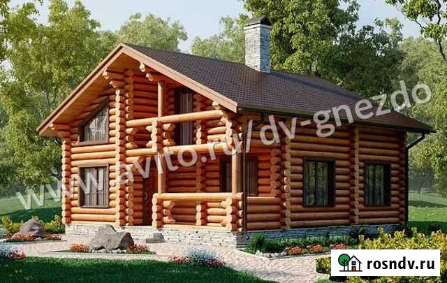 Сруб дома из бревна Токсово - изображение 1