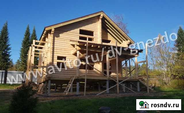 Сруб дома из бревна Тосно - изображение 1