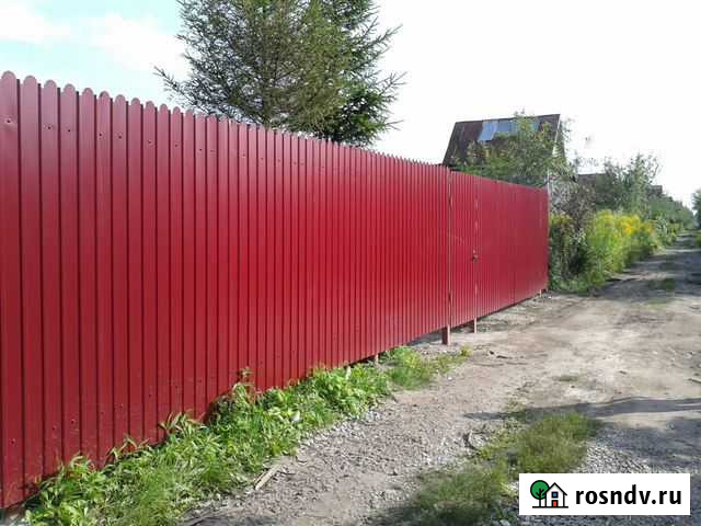 Забор из профнастила с монтажем Бердск - изображение 1