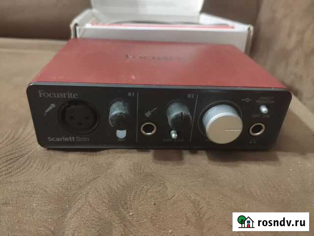 Focusrite Scarlett Solo Черноморское - изображение 1