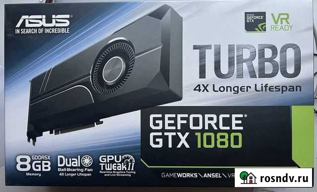 Asus GeForce GTX 1080 8GB Turbo Тольятти - изображение 1