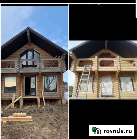 Шлифовка очистка полировка сруба дома Петрозаводск - изображение 1