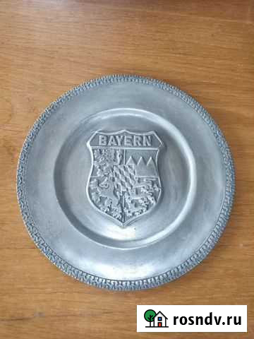 Тарелка оловянная Раменское - изображение 1