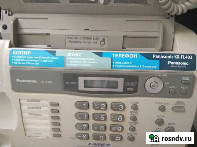 Продам факс Panasonic KX-FL403 Первоуральск - изображение 1