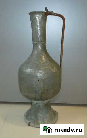 Старинный медный водоносный кувшин.Высота 65 см. 7 Кизляр - изображение 1