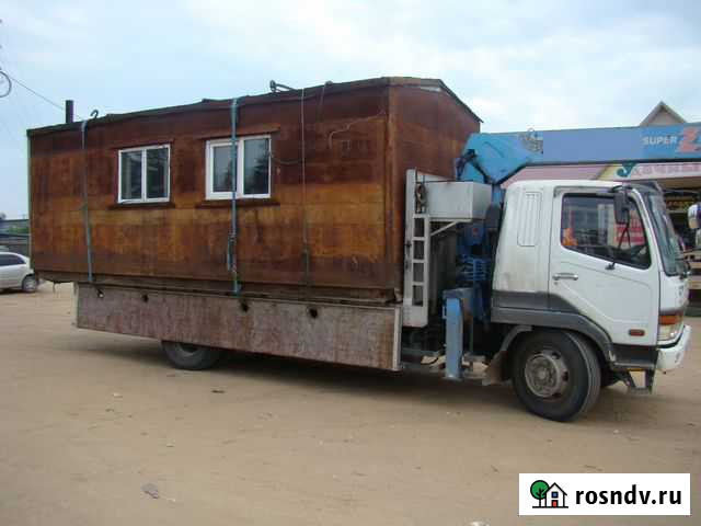 Кран-борт, перевозка гаражей, грузоперевозки Улан-Удэ - изображение 1