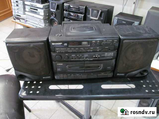 Винтажная магнитола Sharp GX-CD130 Краснодар - изображение 1