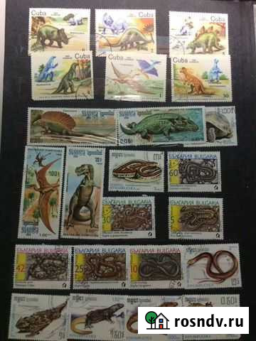 Коллекция марок динозавры цветы бабочки Насекомые Котельники - изображение 1