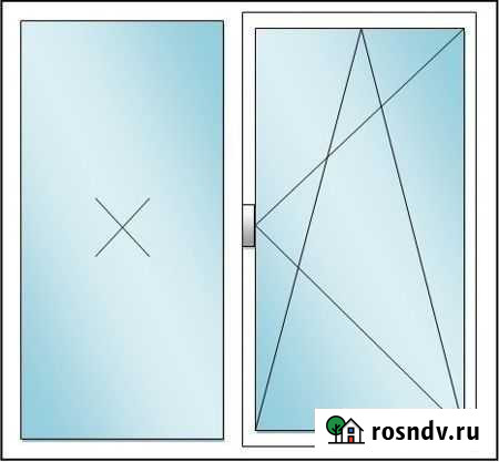 Окно пластиковое 1290 на 1310 Уфа - изображение 1