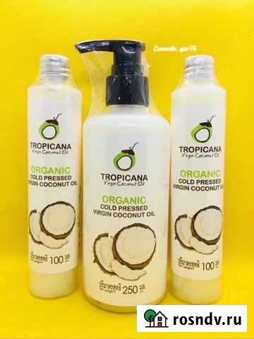 Кокосовое масло Tropicana 100мл, 250 мл Тайланд Ярославль - изображение 1