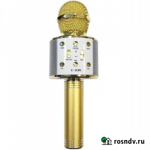 Беспроводной караоке-микрофон C-335 золото Санкт-Петербург - изображение 1