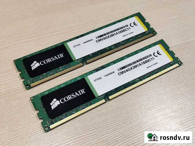Corsair ValueSelect DDR3 8GB 2х4GB 1600MHz PC12800 Красноярск - изображение 1