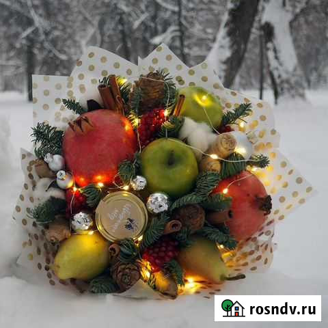 Съедобный зимний новогодний букет Рудольф Киров - изображение 1