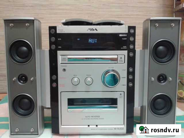 Муз центр Aiwa XR - FA 500, FM, AUX Красноярск - изображение 1