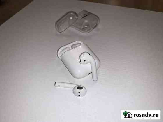 AirPods 2 оригинальные с чехлом Мурино