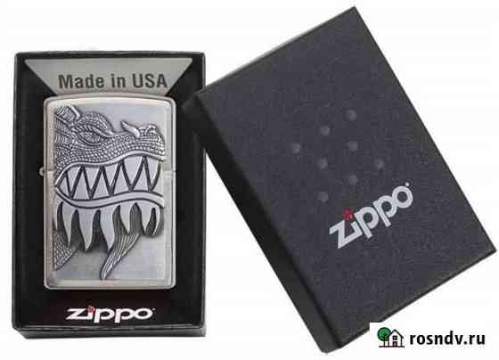 Zippo Classic с покрытием Brushed Chrome Калуга