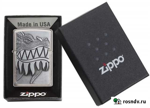 Zippo Classic с покрытием Brushed Chrome Калуга - изображение 1