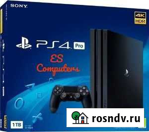 Игровая приставка Ps4 PRO 1Tb 7008B+ 2 джойстика Курск - изображение 1