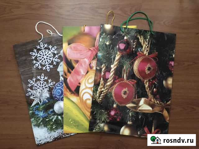 Подарочные бумажные пакеты, разные Клин - изображение 1