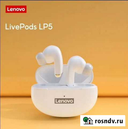 Новые беспроводные наушники Lenovo LP5 Тольятти - изображение 1