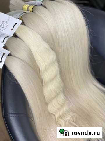 Волосы для наращивания 60 см блонд Челябинск - изображение 1