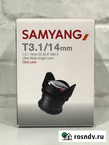 Объектив Samyang 14mm T3.1 ED AS IF UMC II Canon Набережные Челны - изображение 1