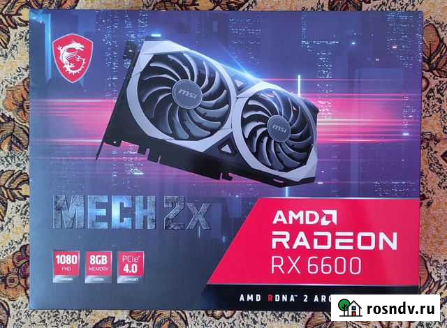 MSI AMD Radeon RX 6600 mech 2X Хабаровск - изображение 1