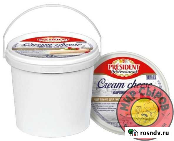 Сыр кремчиз Сливочный Президент 2,2кг 65 опт Евпатория - изображение 1