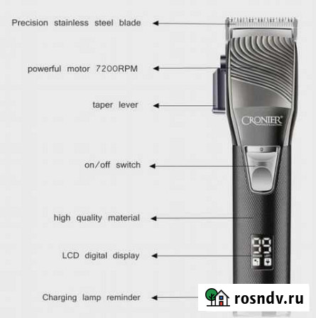 Машинка для стрижки волос Cronier CR-34A Москва - изображение 1