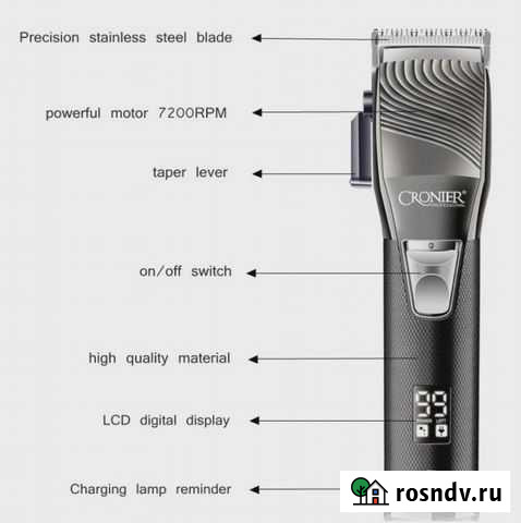 Машинка для стрижки волос Cronier CR-34A Москва - изображение 1