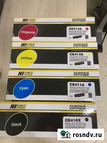 Картриджи CE410Х, CE411А, CE412А, CE413А Екатеринбург - изображение 1