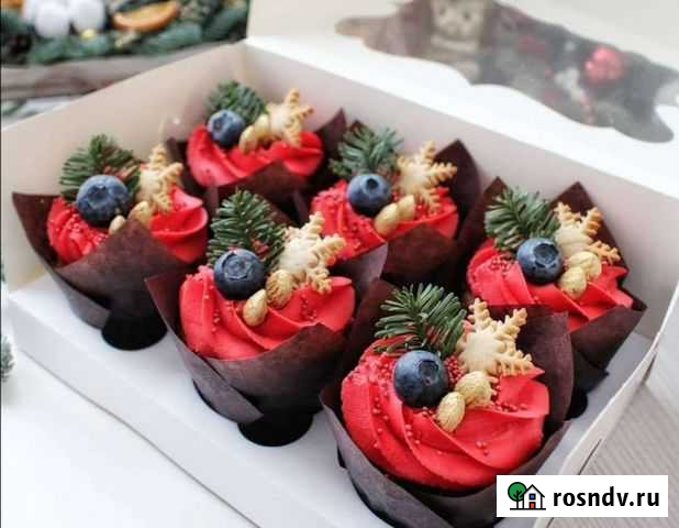 Подарки на Новый год, Капкейки,Бенто-торт Воронеж - изображение 1