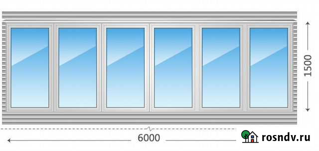 Лоджия 6м 6м*1,5м Уфа - изображение 1