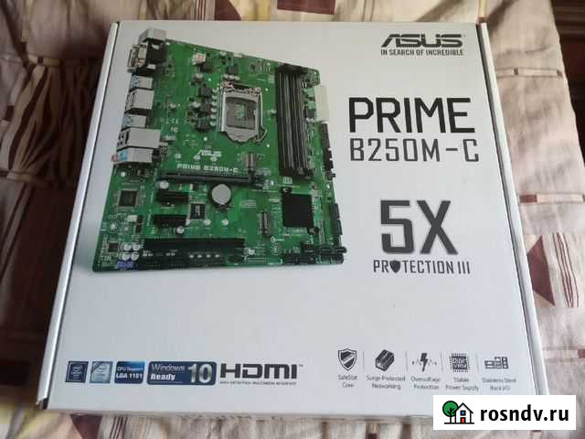 Asus Prime B250M-C новая Череповец - изображение 1