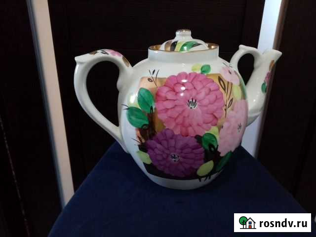 Чайник Дулево, ручная роспись, 4.5 л СССР Сосновоборск - изображение 1