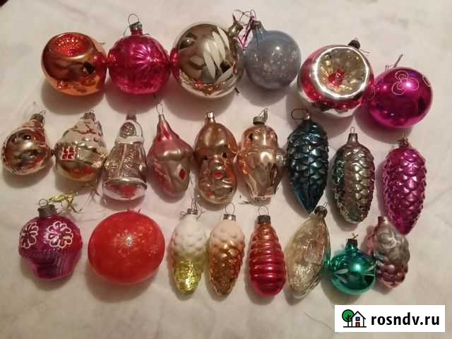 Продам советские стеклянные ёлочные игрушки Сергиев Посад - изображение 1