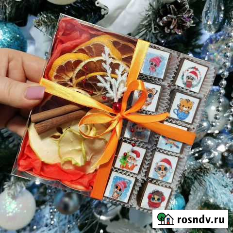 Набор для фруктового чая и шоколадные конфеты Курск - изображение 1