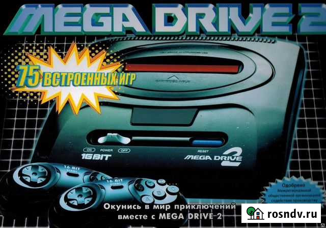Sega Mega Drive II + 39 топ игр Электросталь - изображение 1