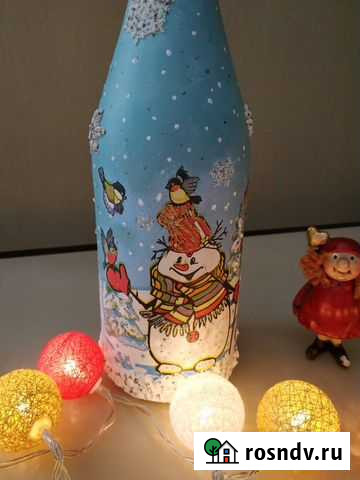 Подарочный декор шампанского к Новому Году Челябинск - изображение 1