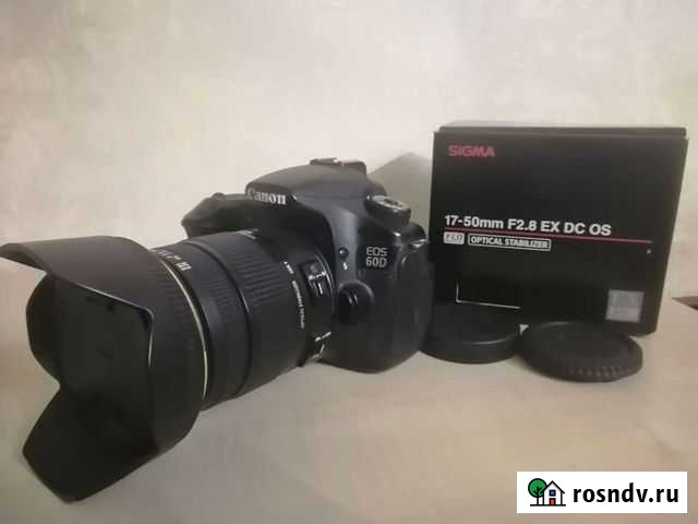 Фотоаппарат Canon 60d, объектив sigma 17-50 f/2.8 Кулебаки - изображение 1