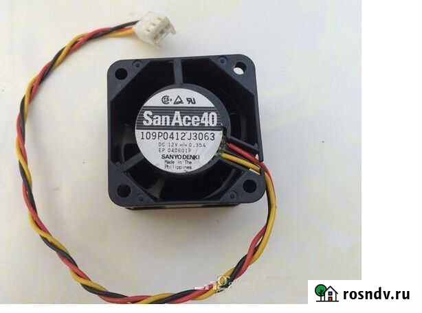 Кулер SanAce40 40x40x28мм 12V 0.35A 3-pin Иркутск - изображение 1