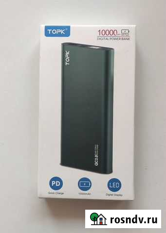 Power Bank Topk 10000 mAh 18W С быстрой зарядкой Рязань - изображение 1