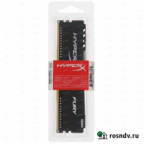 Kingston HyperX fury Black (HX426C16FB3/8) 8 гб Барнаул - изображение 1