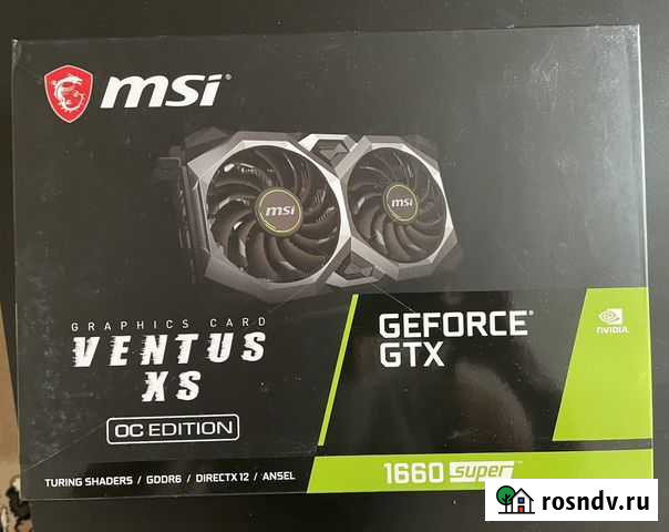MSI geforce gtx 1660 super ventus xs Оленегорск - изображение 1