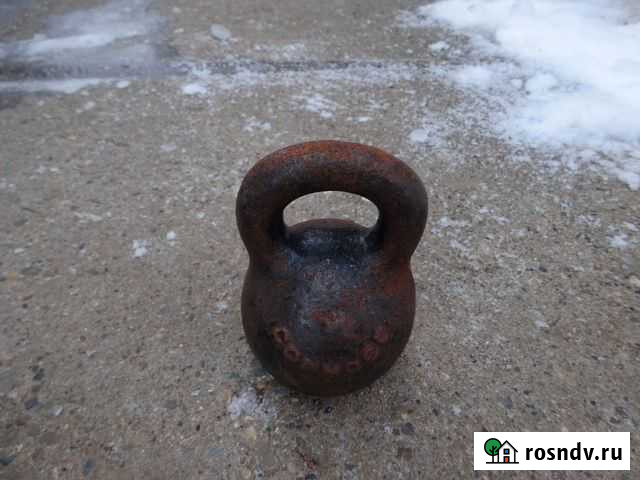 Гиря старинная,клеймо Рыбинск - изображение 1