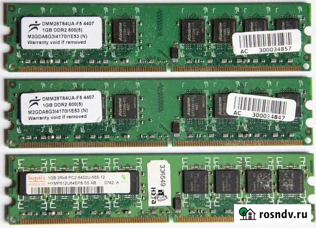 DDR2 / 1G / 800 мгц Барнаул - изображение 1
